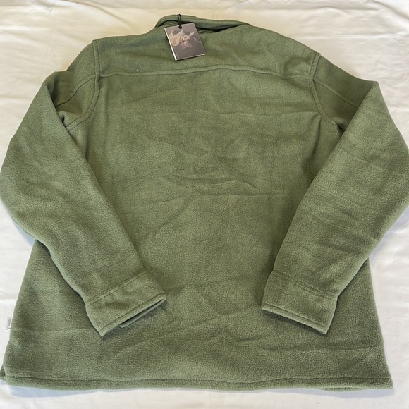 Onia Polar Fleece Overshirt in Sage Green Size M NWT - Picture 10 of 11